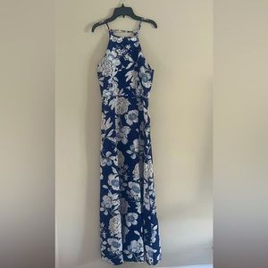Floral Maxi Cut Out Dress in Sz S